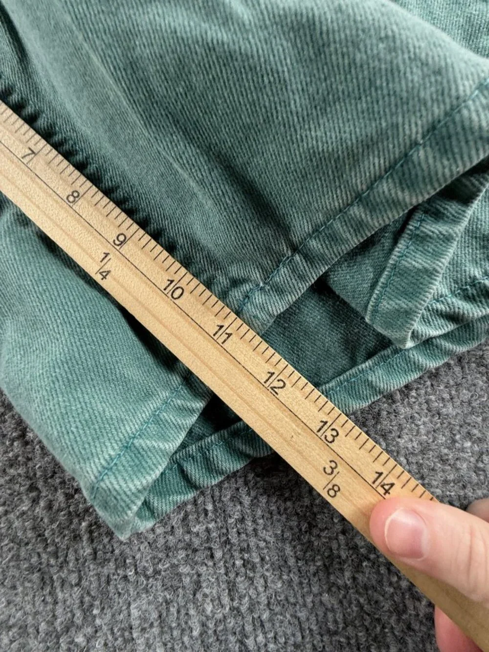 VTG Levis Orange Tab 560 Loose Cotton Denim USA 30 Jort Green Shorts ACTL 30x11